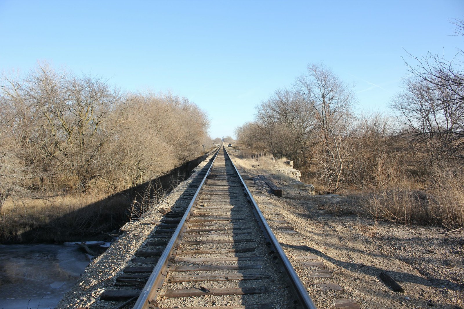 Looking east